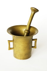 Mortar Against White Background © aureliano1704