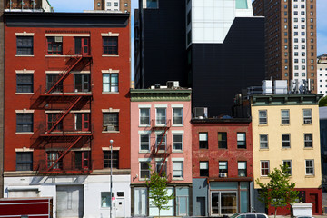Typical residential buildings in Chelsea, Manhattan, New York