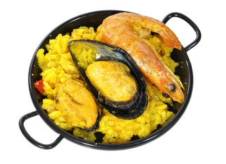 Aperitivo con paella.