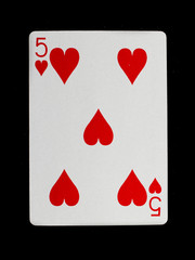 Playing card (five)