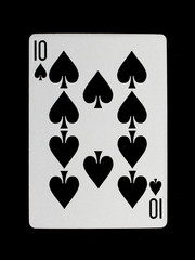 Playing card (ten)