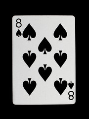 Playing card (eight)