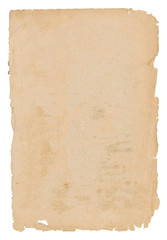 The sheet of a old book with text