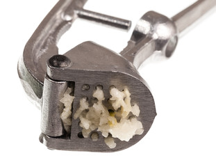 Garlic Press isolated against white
