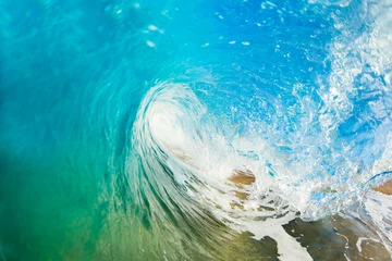 Fototapeten Blaue Ozeanwelle © EpicStockMedia