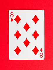 Obraz premium Old playing card (eight)