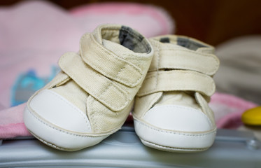 Fototapeta na wymiar Shoes for babies