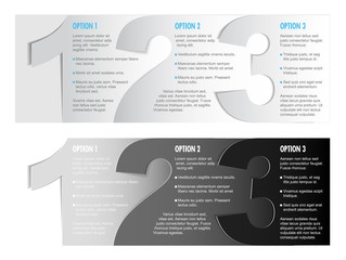 One two thre - vector progress background