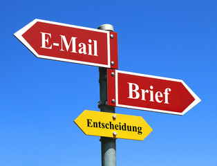 E-Mail oder Brief
