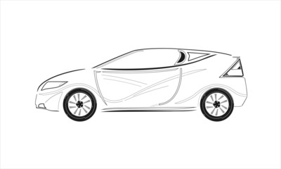 Japan sportcar vector