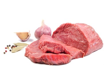 Raw steaks