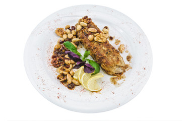 cat-fish in honey-nut sauce