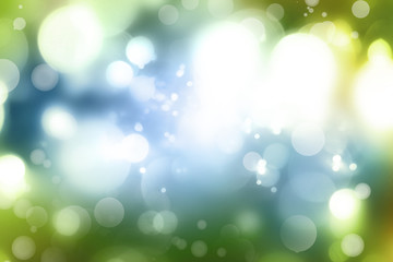 Fototapeta na wymiar Abstract blue green bokeh blur background