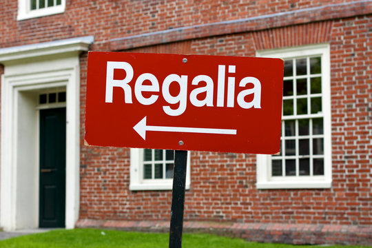 Regalia Sign at Harvard University Graduation