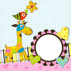 Obraz premium Template greeting card, vector