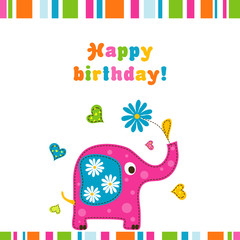 Template greeting card, vector