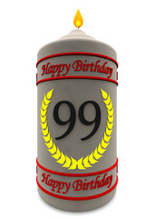 Geburtstagskerze 99 Jahre