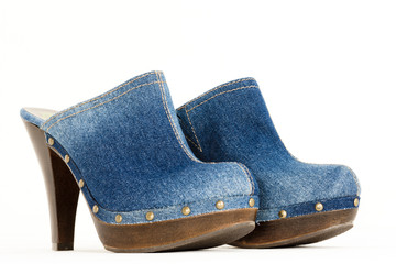 denim clogs