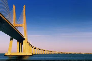 Blickdicht rollo Ponte Vasco da Gama Vasco da Gama-Brücke, Lissabon, Portugal