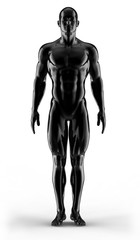 Fototapeta na wymiar 3d render portrait bodybuilder
