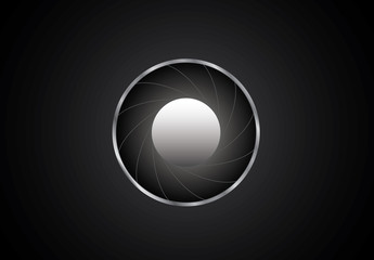 black background with diaphragm