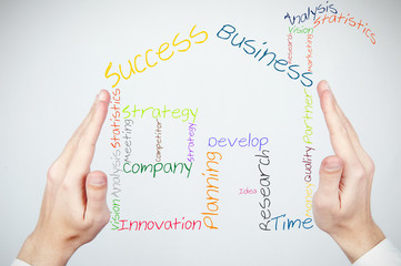 Fototapeta premium Building a new business