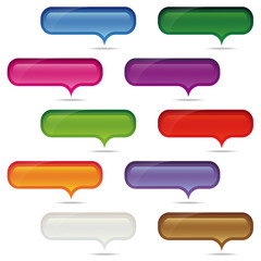 dialog bubbles set