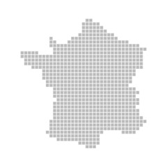 Pixelkarte - Frankreich
