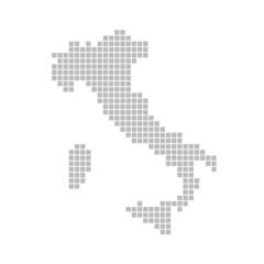 Fototapeta na wymiar Pixelkarte - Włochy