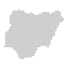 Pixelkarte - Nigeria