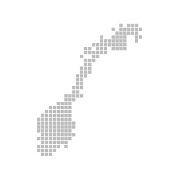 Pixelkarte - Norwegen