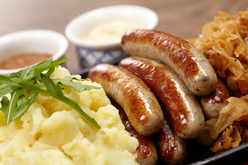sausage with cabbage