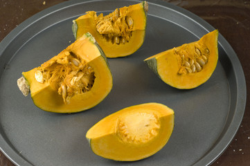 Pumpkin - Tart fig jam preparation