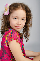 Portrait of cute little girl