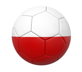 Obraz premium 3D soccer ball poland