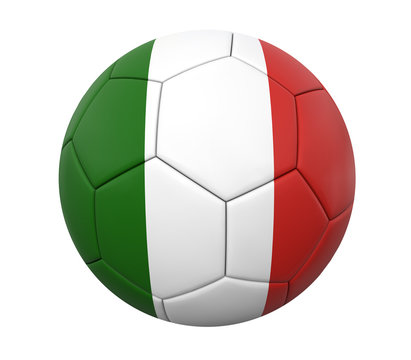 3D soccer ball italy