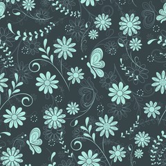 Floral seamless background pattern