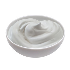 white cup of yogurt, diary product