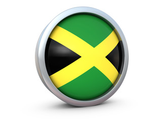 Fototapeta premium Jamaica flag icon 3d render