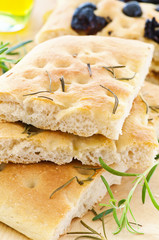 Focaccia mit Rosmarin