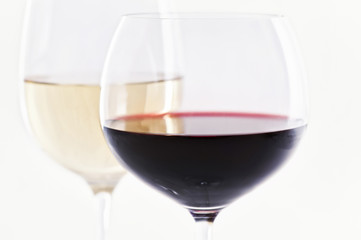 roter und weisser wein