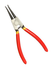 Lock ring pliers isolated on white background