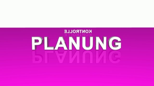 Text Rotation - Analyse Planung Durchf&uuml;hrung Kontrolle Pink 2
