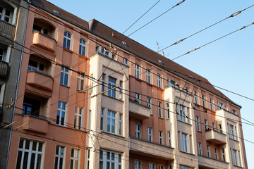 Naklejka premium Immeuble rose berlinois
