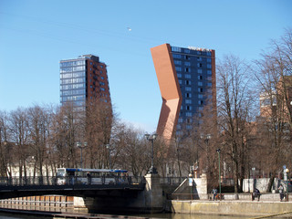 Клайпеда, Литва. Два высотных здания гостиницы "Клайпеда"