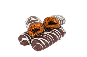 chocolate biscuit isolated