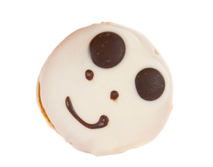 smiley cake isolated