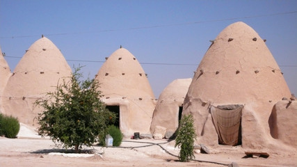 Casas colmena en la Aldea de Sarouj, Syria