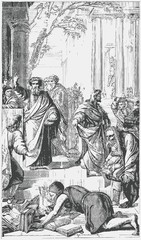 Ephesians burn the book after the preaching of the Apostle Paul
