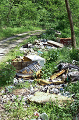 Fototapeta premium Nature pollution